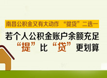 看清这个数字！超过它南昌公积金“提”比“贷”更划算