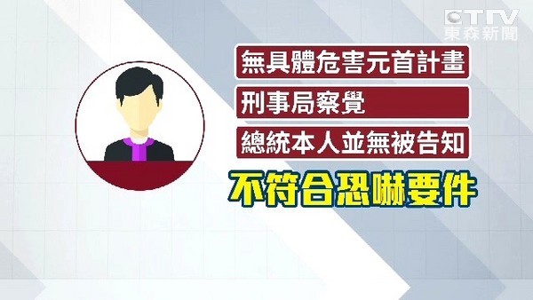 台女子不满政府扬言杀蔡英文 检方：不起诉