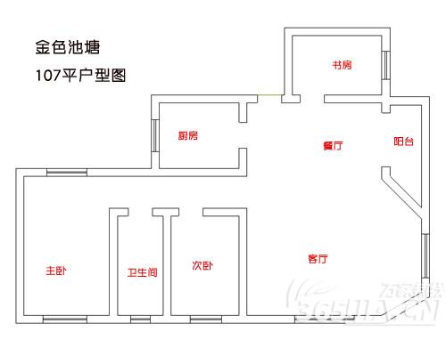 金色池塘107平户型图